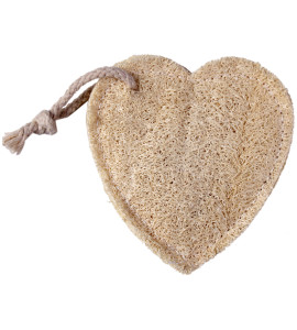 Natural Loofah Heart